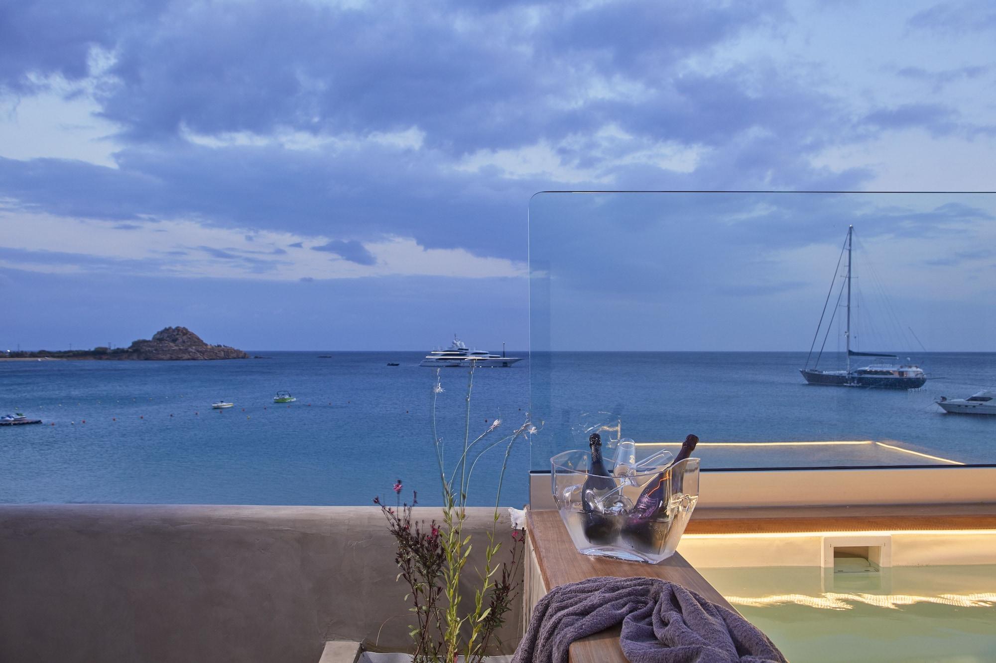 Mykonos Kosmoplaz Beach Resort Hotel Mykonos Town Экстерьер фото