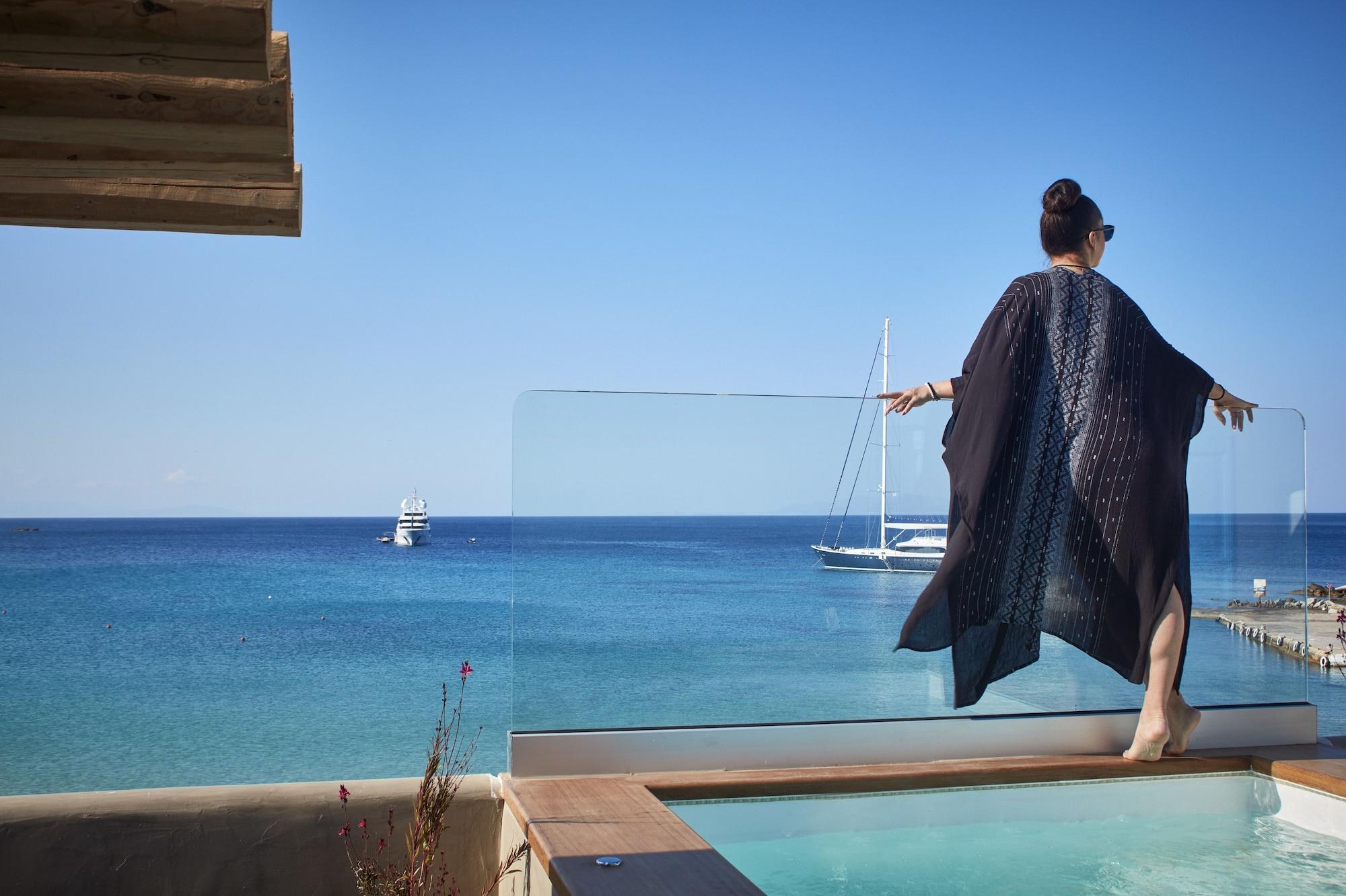 Mykonos Kosmoplaz Beach Resort Hotel Mykonos Town Экстерьер фото