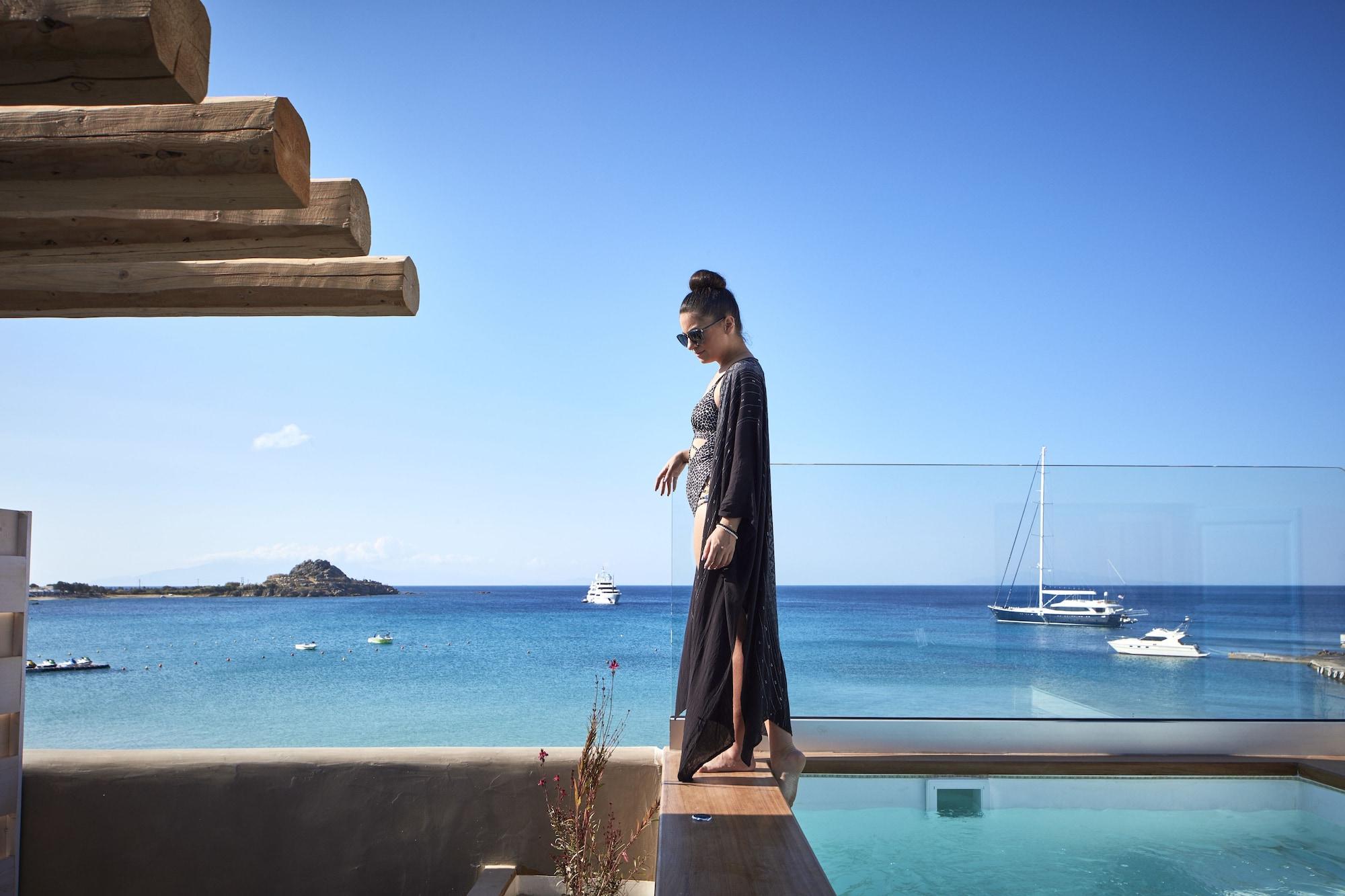 Mykonos Kosmoplaz Beach Resort Hotel Mykonos Town Экстерьер фото