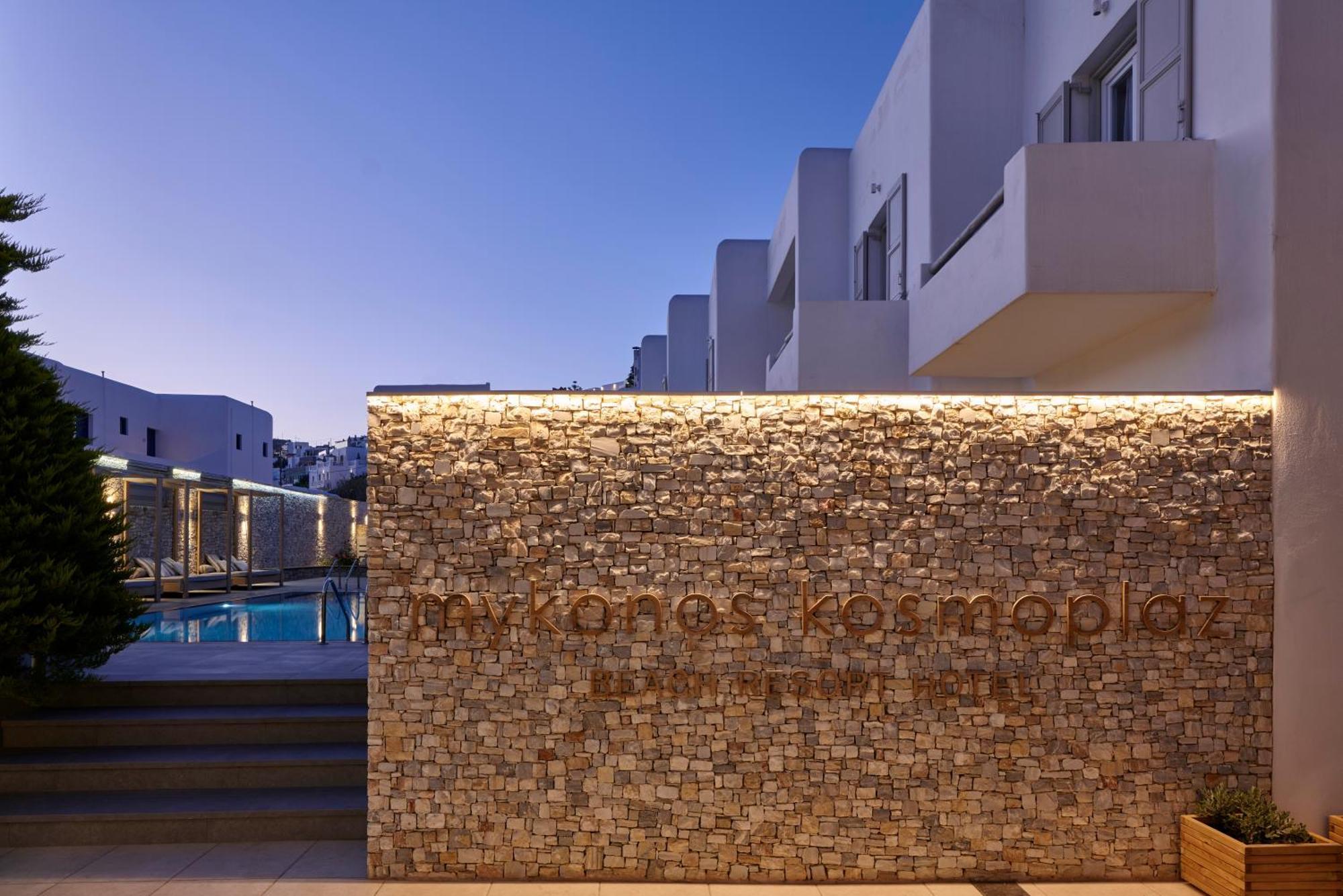 Mykonos Kosmoplaz Beach Resort Hotel Mykonos Town Экстерьер фото