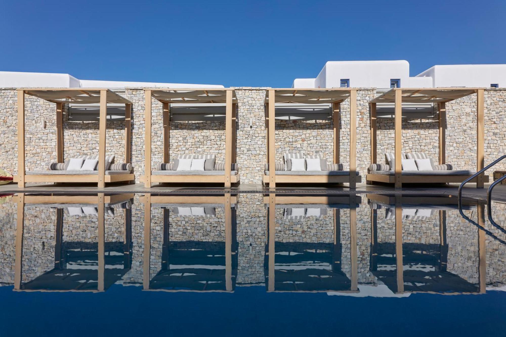 Mykonos Kosmoplaz Beach Resort Hotel Mykonos Town Экстерьер фото